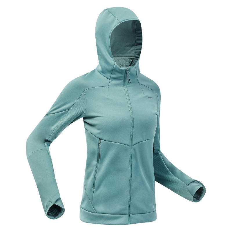 Women’s Hiking Fleece Jacket - MH520 Hood