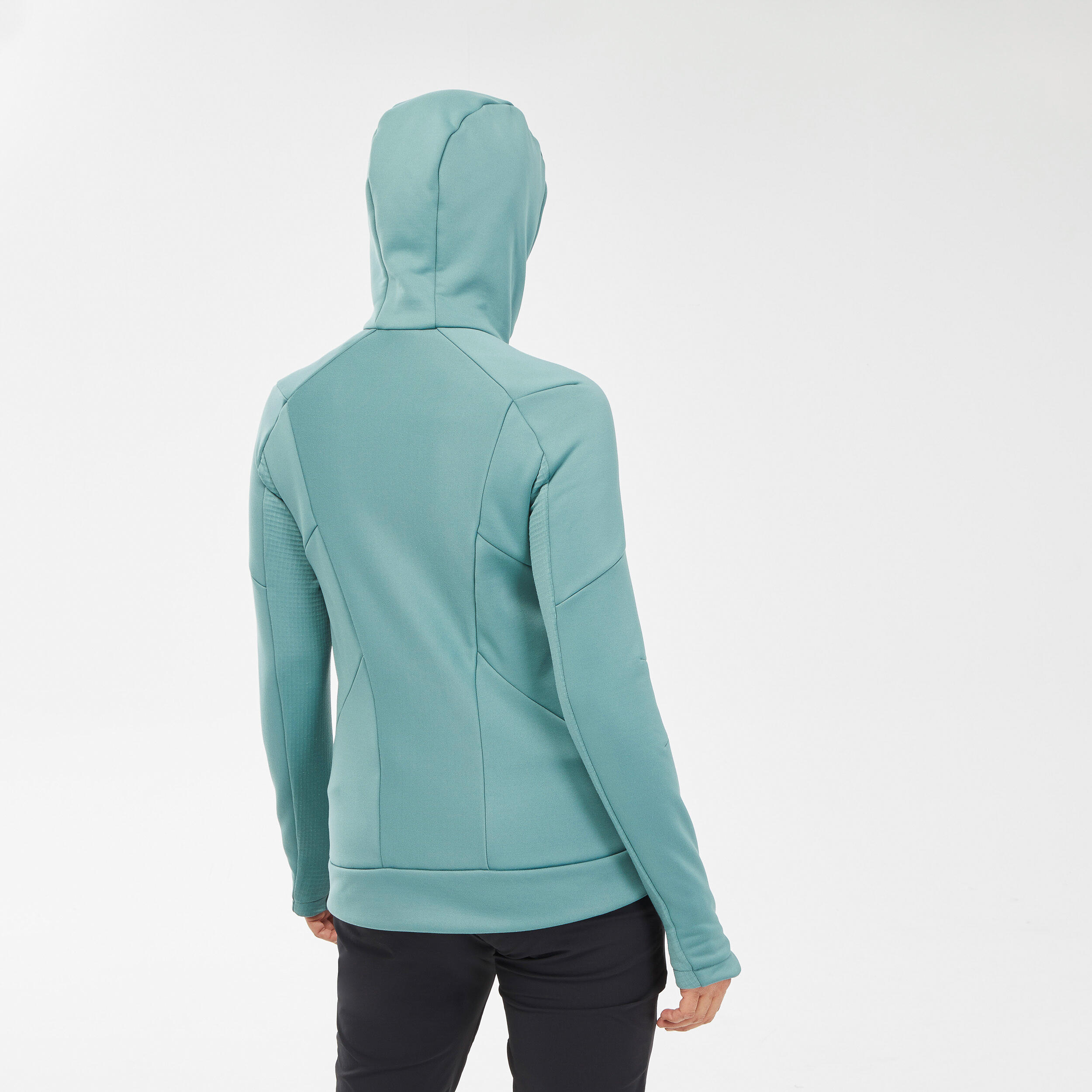 Women’s Hiking Fleece Jacket - MH520 Hood 6/12