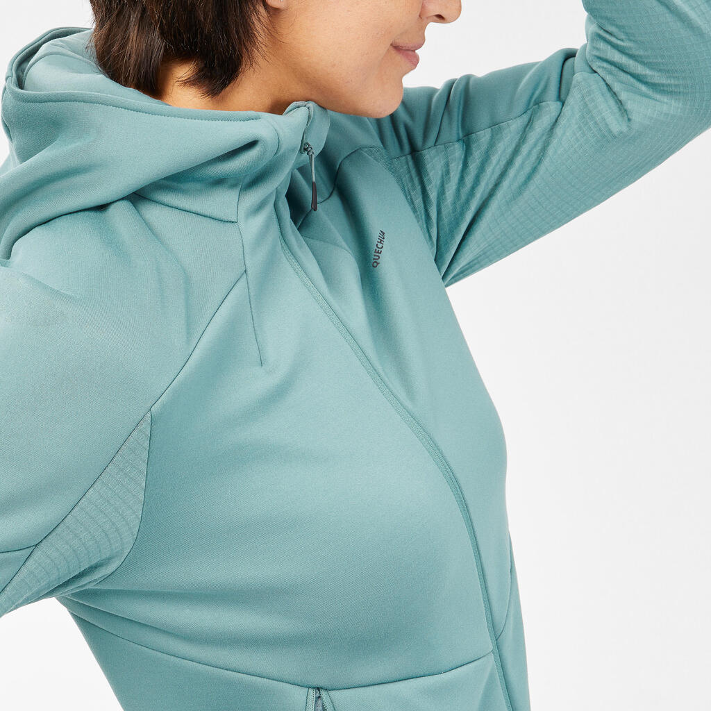 Women’s Hiking Fleece Jacket - MH520 Hood