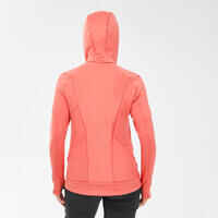 Women’s Hiking Fleece Jacket - MH520 Hood