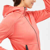 Women’s Hiking Fleece Jacket - MH520 Hood