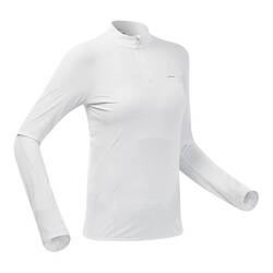 Women's Mountain Hiking long-sleeved t-shirt UV Protection (UPF50+) MH550