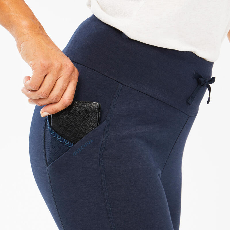 Legging de randonnée femme, NH100 bleu