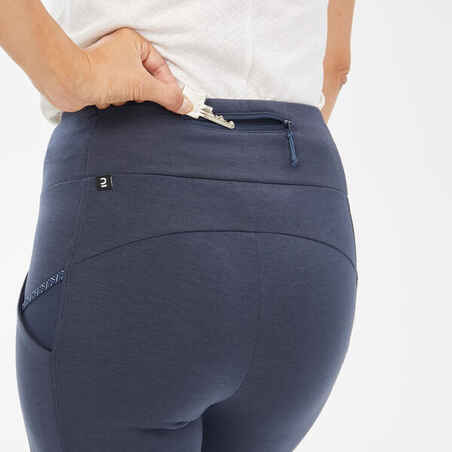 Women’s hiking leggings NH100 - Blue