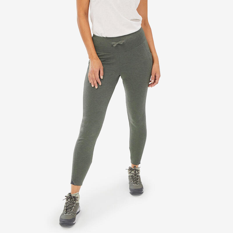 Legging de randonnée femme, NH100 vert