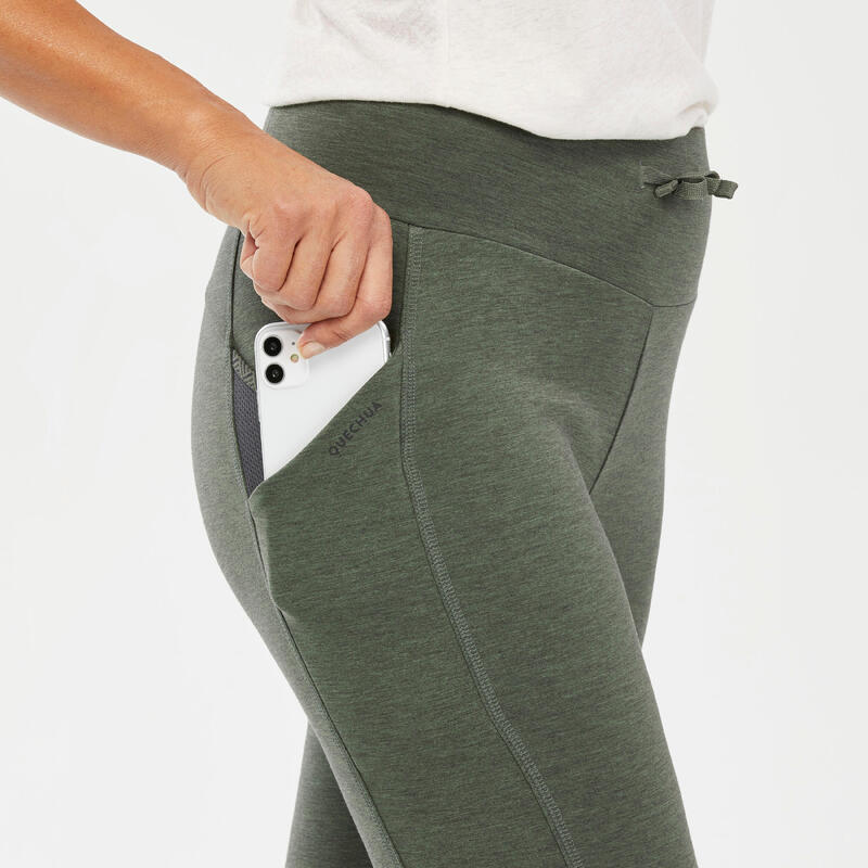 Leggings trekking donna NH100 verde oliva