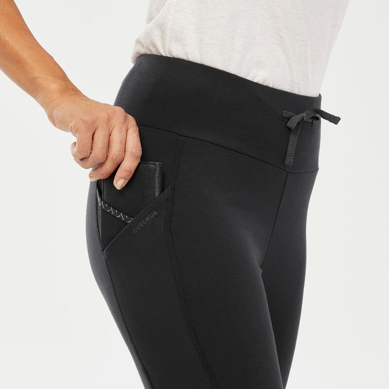 Legging de randonnée femme, NH100 noir