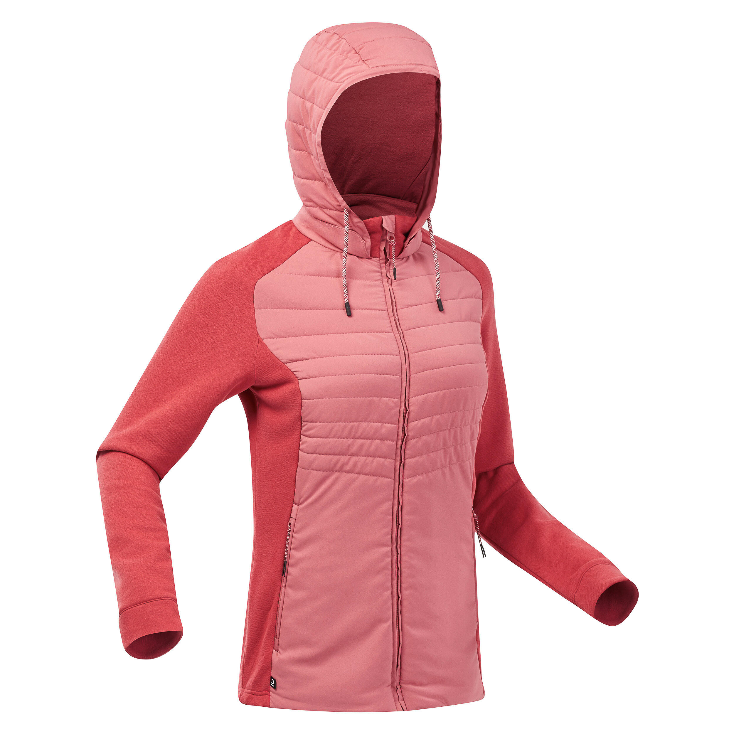 Women’s Hiking Hooded Sweatshirt - NH500 Hybrid 1/8