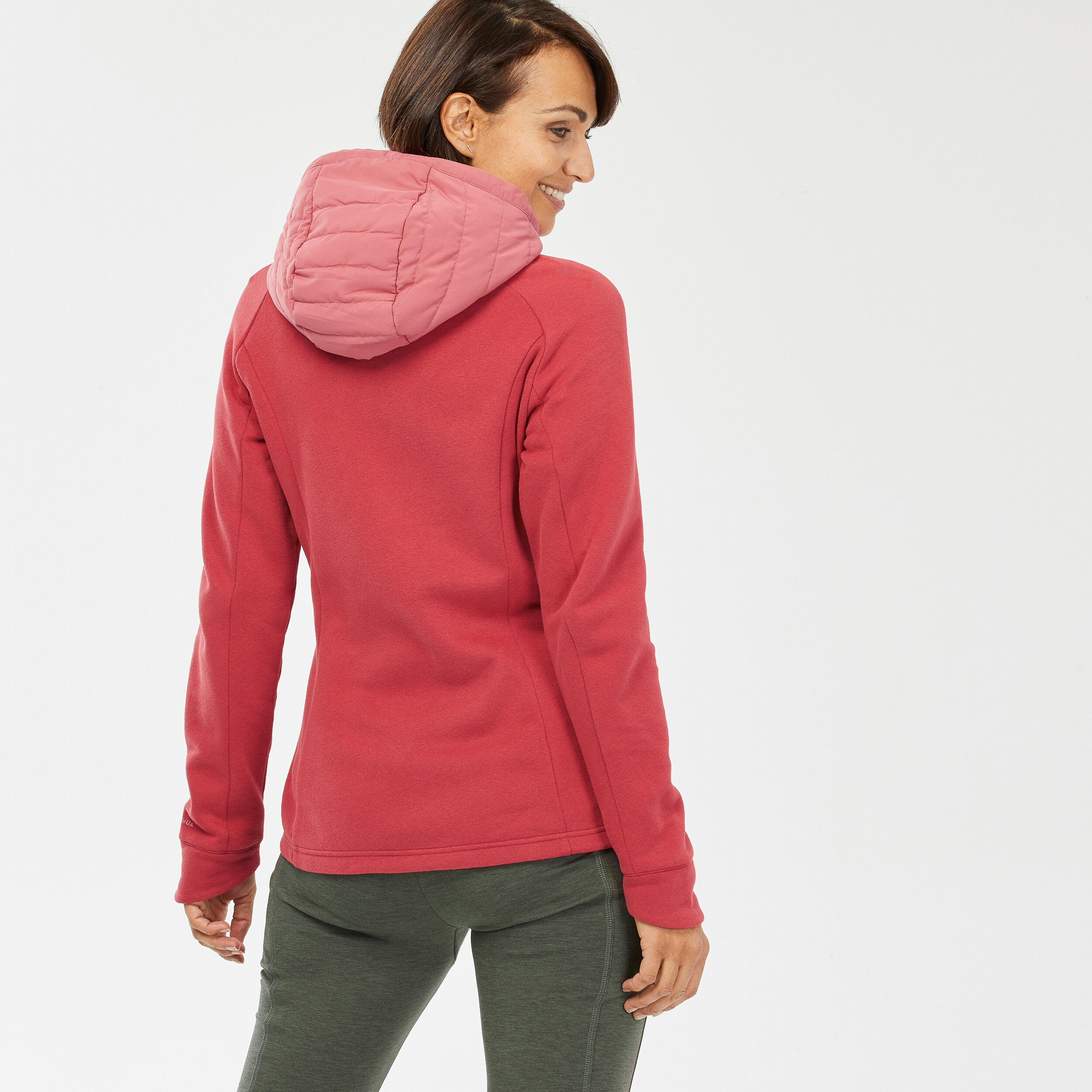 Women’s Hiking Hooded Sweatshirt - NH500 Hybrid 4/8