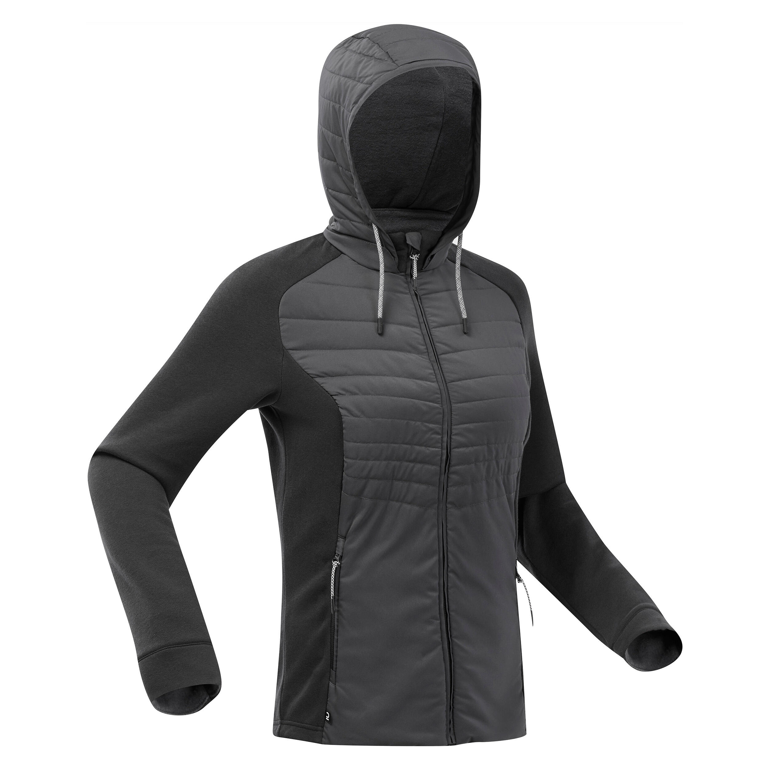 Chaqueta polar de montaña y trekking con capucha Mujer Quechua NH500 Hybrid 6/6