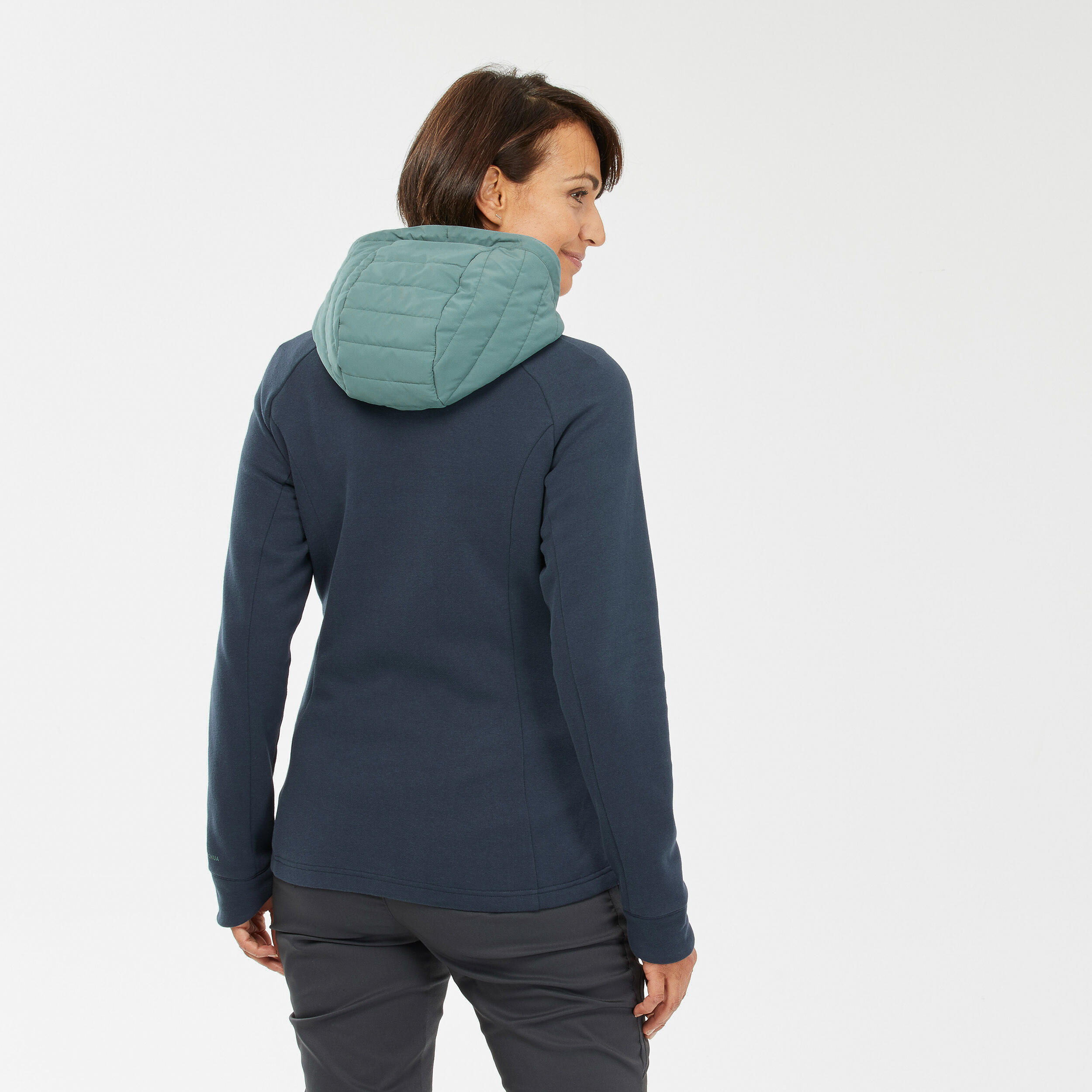 Women’s Hiking Hooded Sweatshirt - NH500 Hybrid 4/8