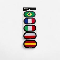 Kit patchs autocollants pour genouillère de volley-ball 5 pièces drapeaux