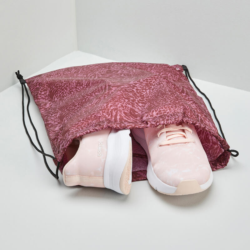 Összehajtható cipőzsák fitneszhez, rózsaszín