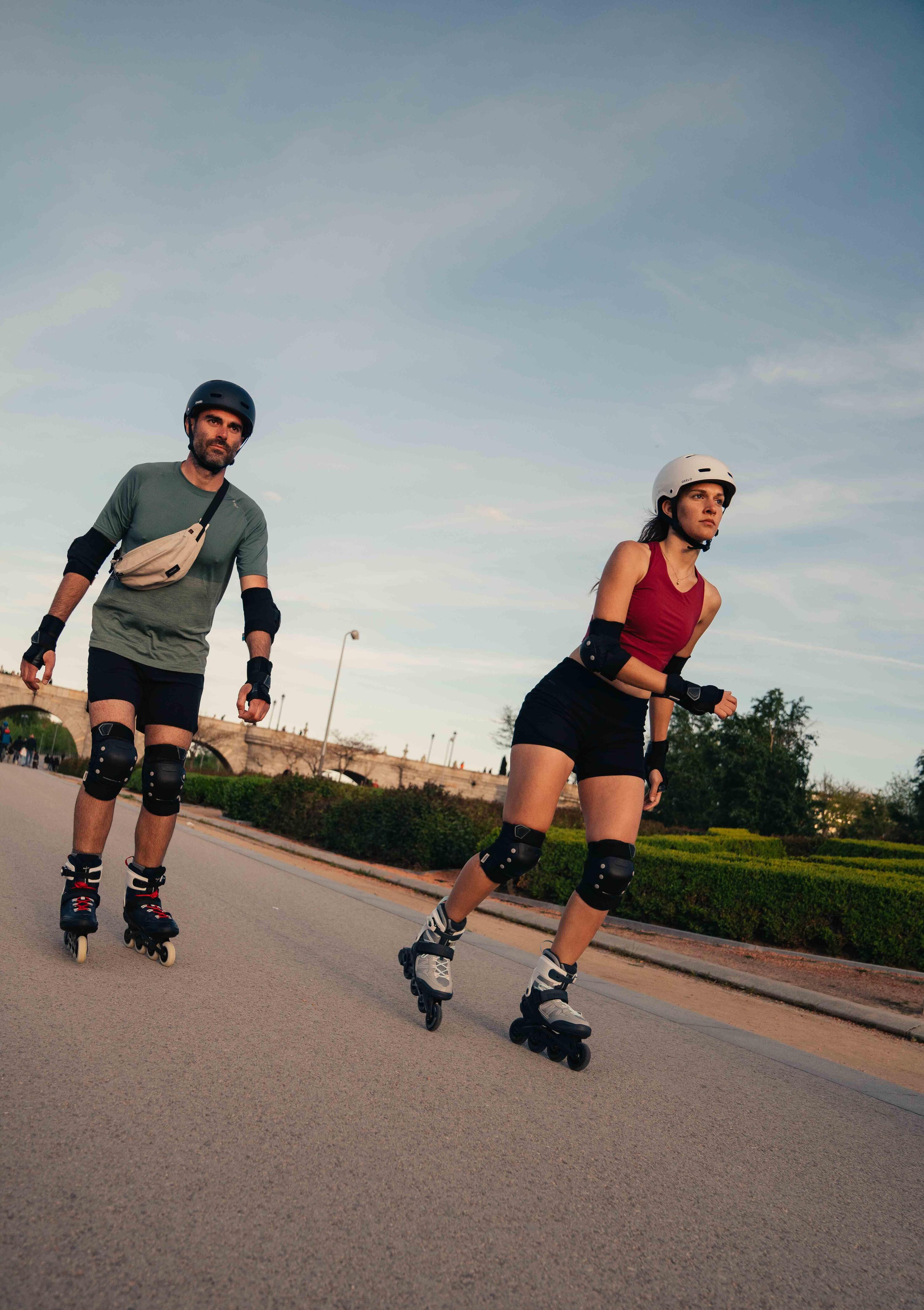 Inline-Skates Inliner Damen/Herren - FIT500 hellgrau 28/29