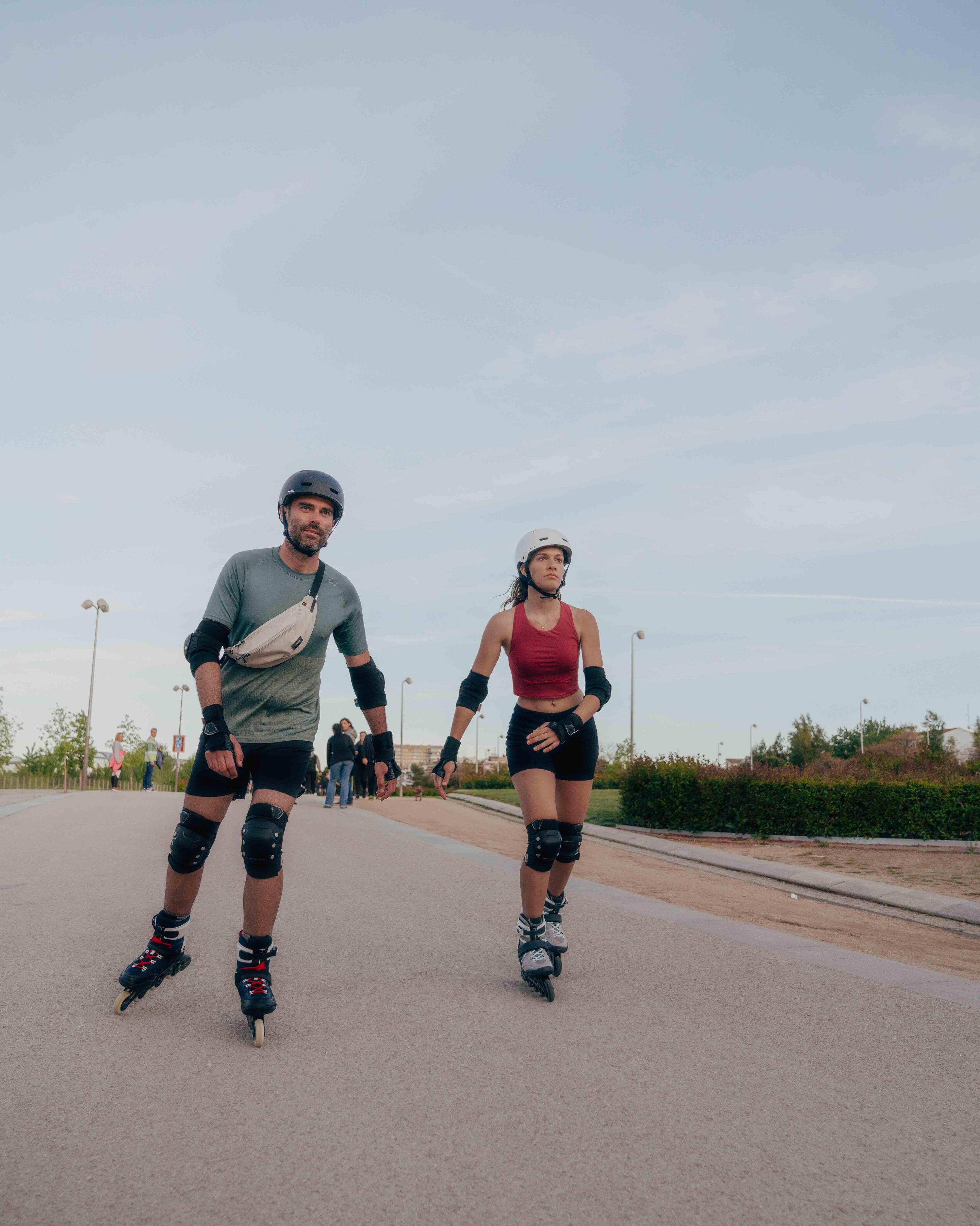 Inline-Skates Inliner Damen/Herren - FIT500 hellgrau 24/29