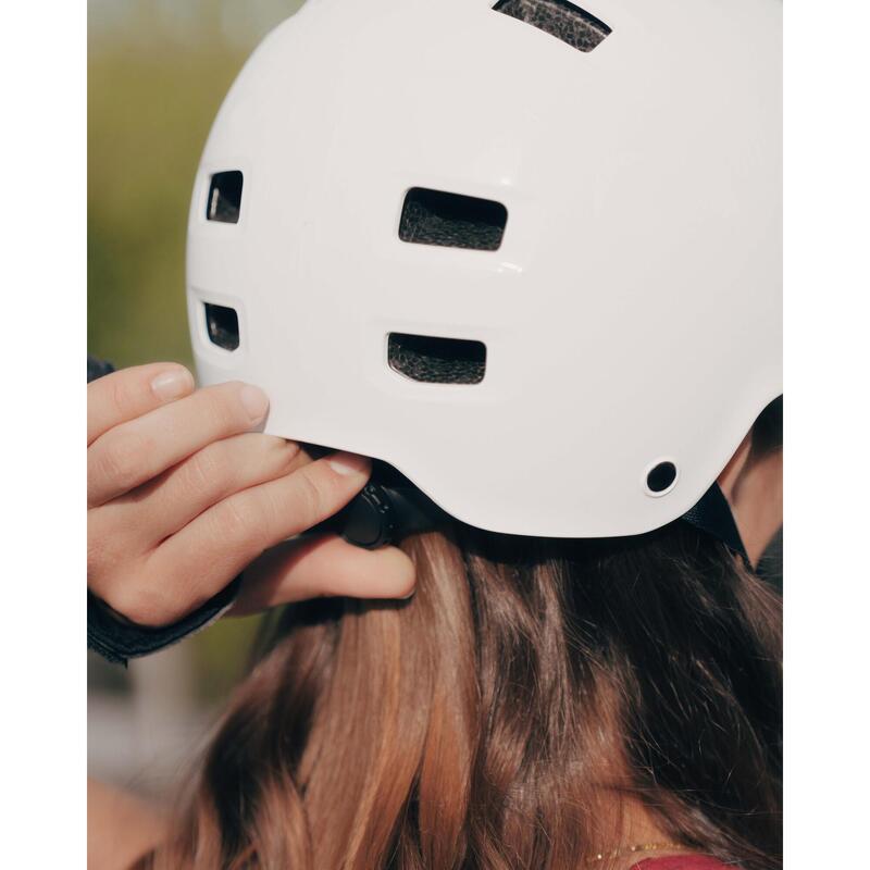 Inline Skating Skateboarding Scootering Helmet MF500 - White