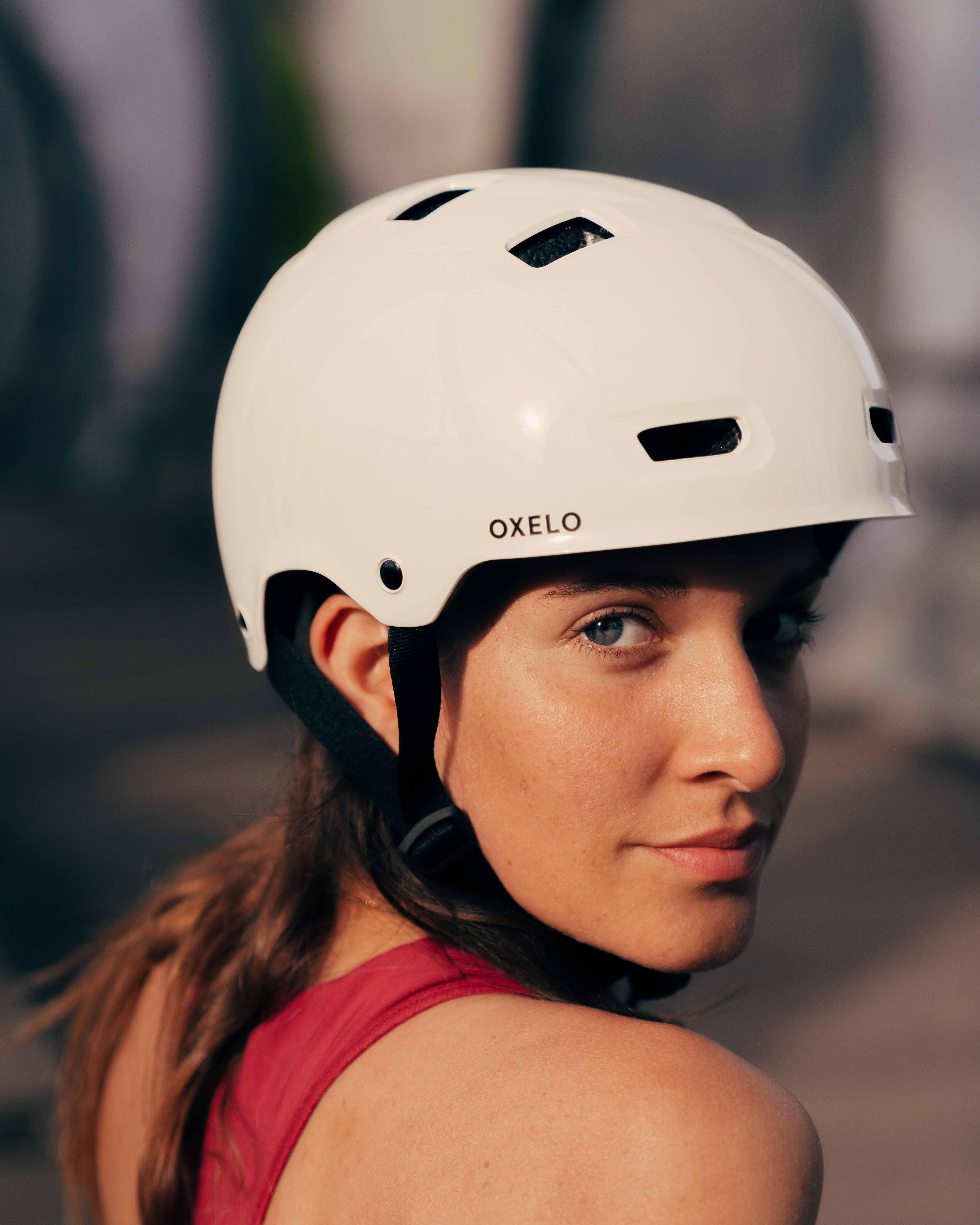 Adjustable Skate Helmet - MF 500 White - OXELO