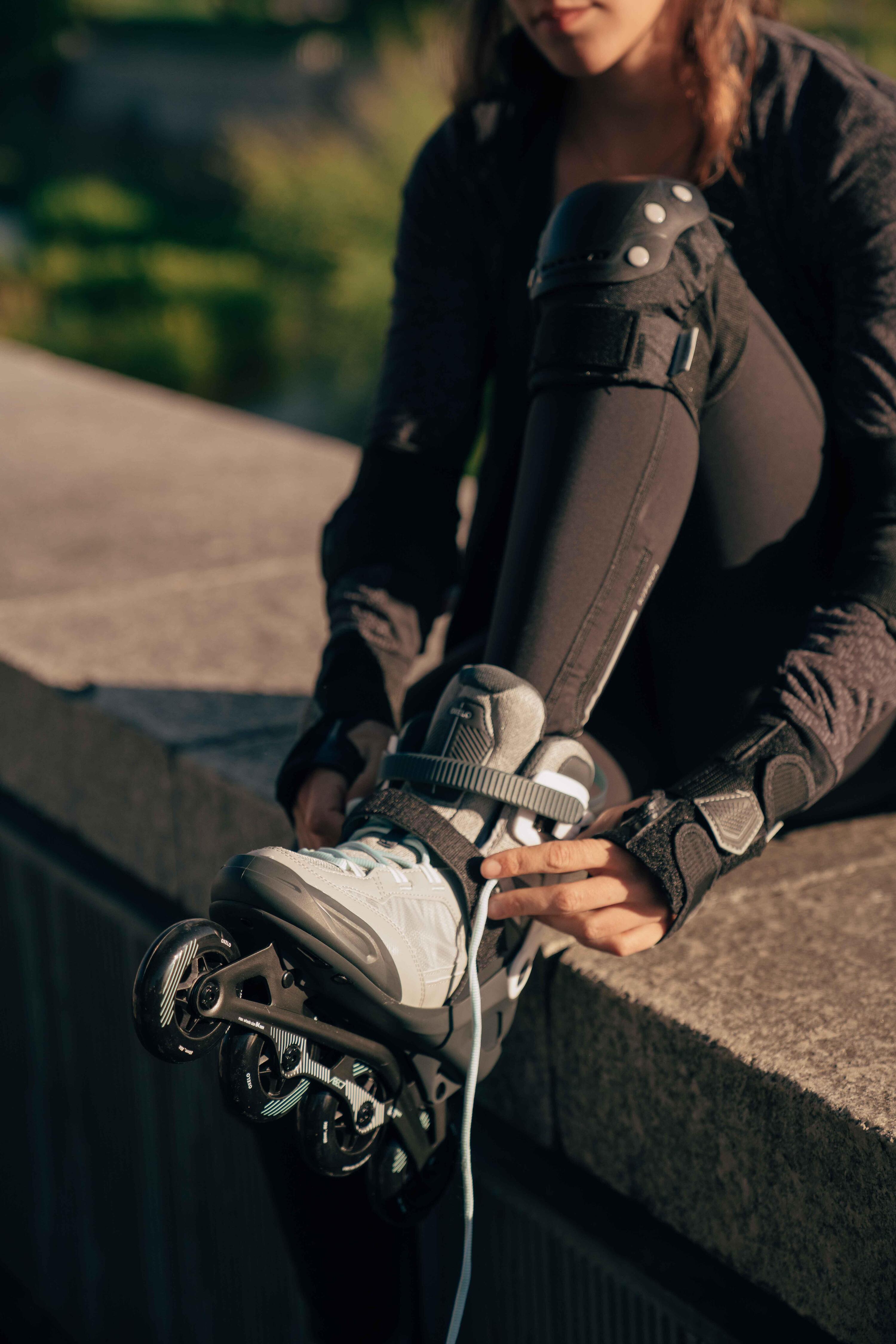Inline-Skates Inliner Damen/Herren - FIT500 hellgrau 22/29