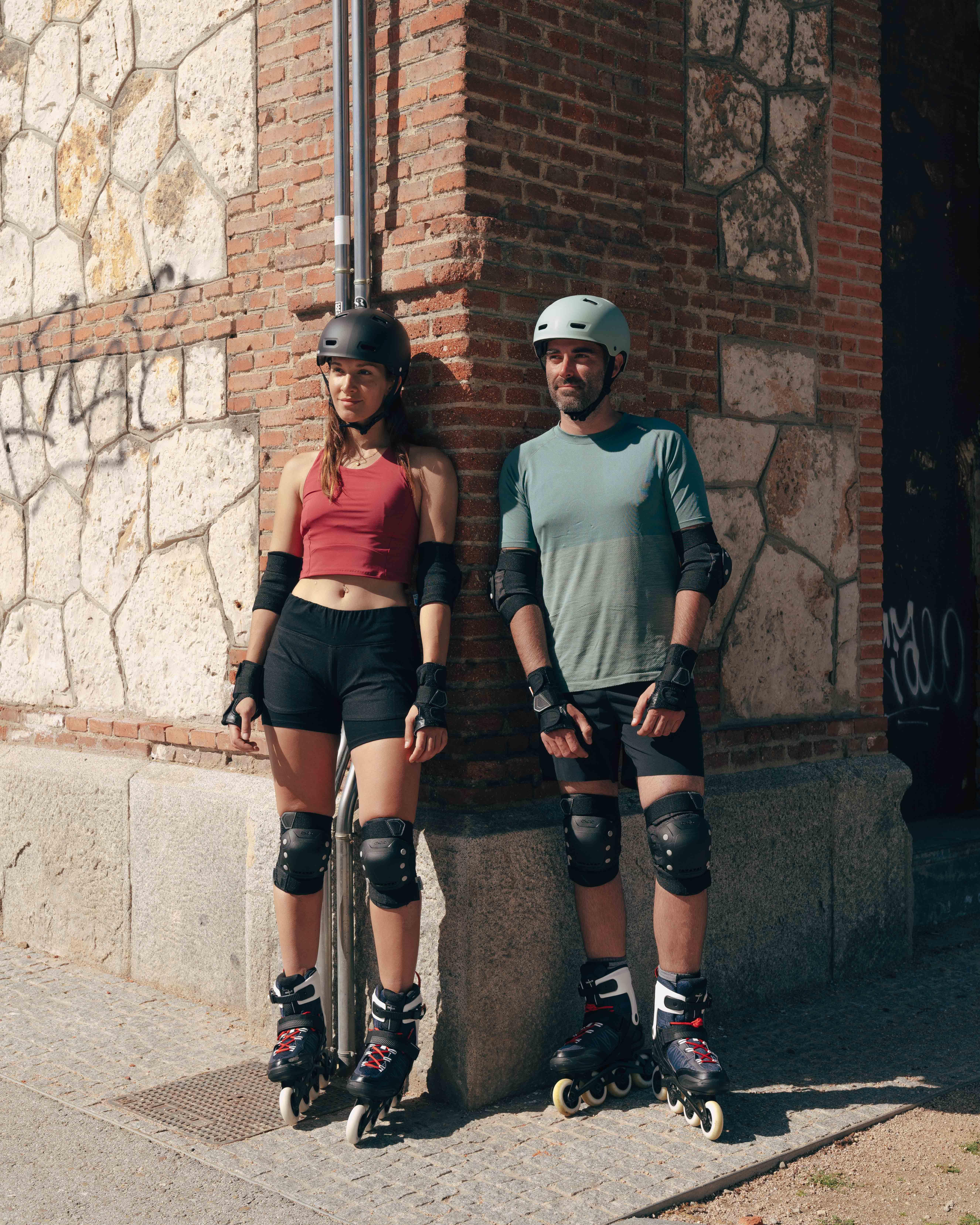 Patins à roues alignées - Fit 500 bleu/rouge - OXELO