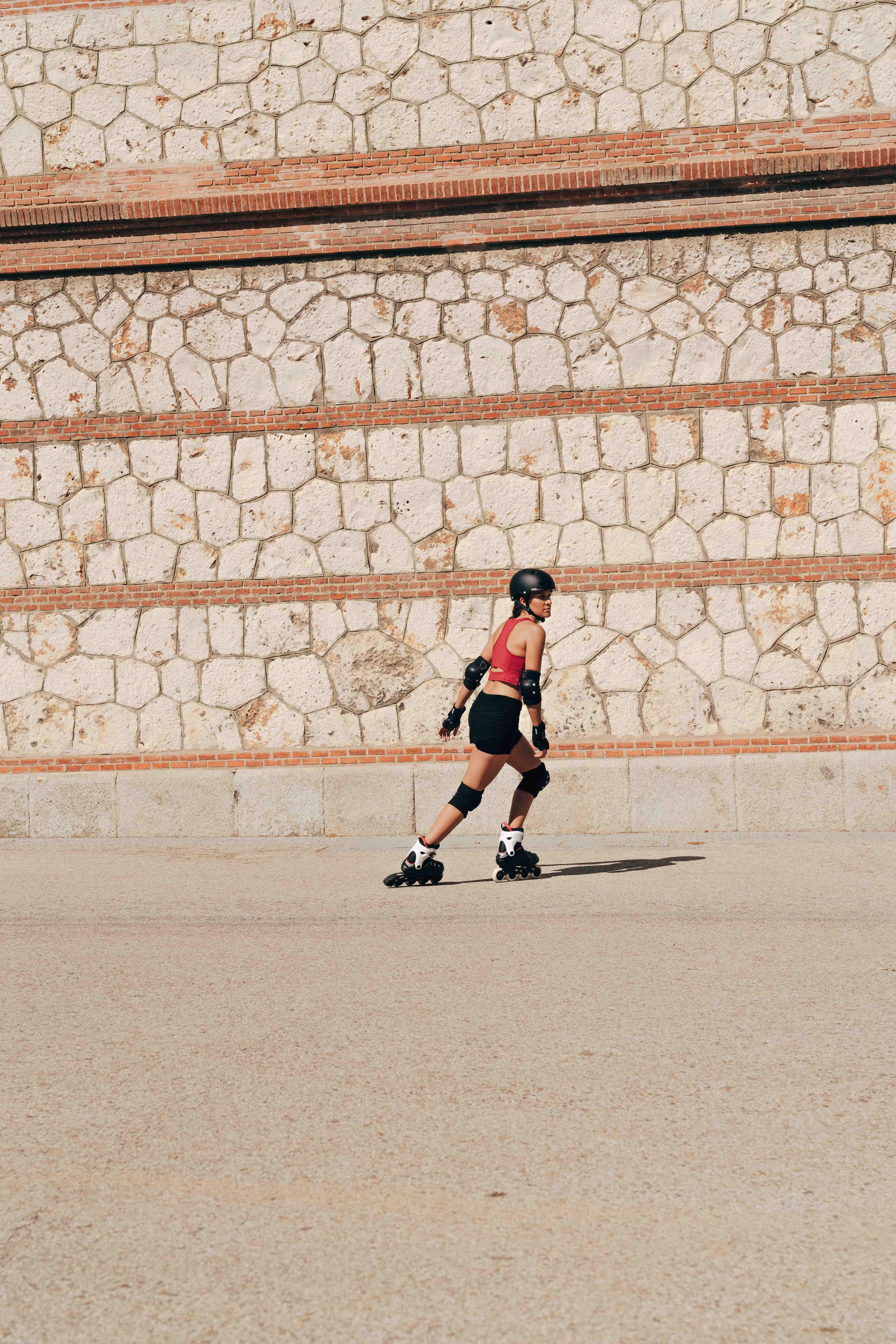 Inline Fitness Skates - Fit 500 Blue/Red - OXELO