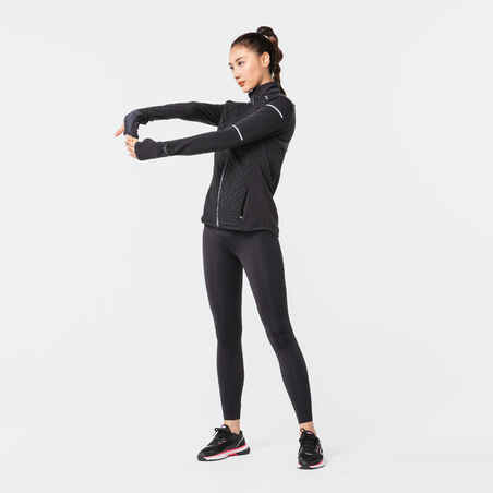 Women's Running& Trail Running Leggings KIPRUN Run 900 Light-black