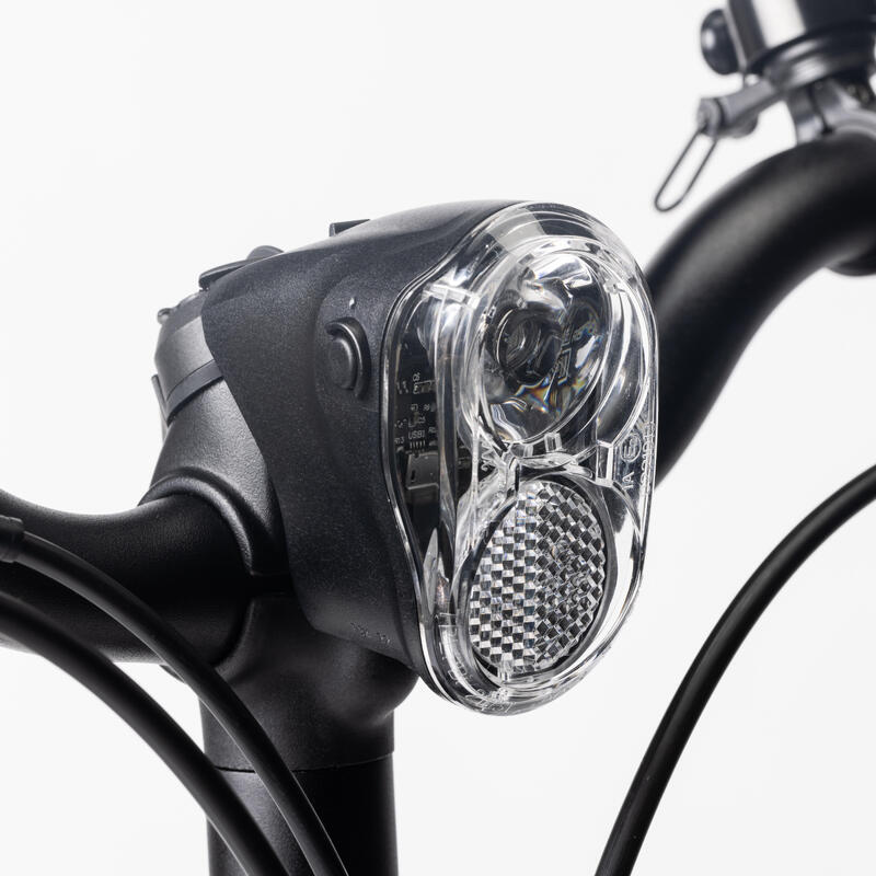 Luz Dianteira Bicicleta 10 LUX, Recarregável por USB, Montagem Específica