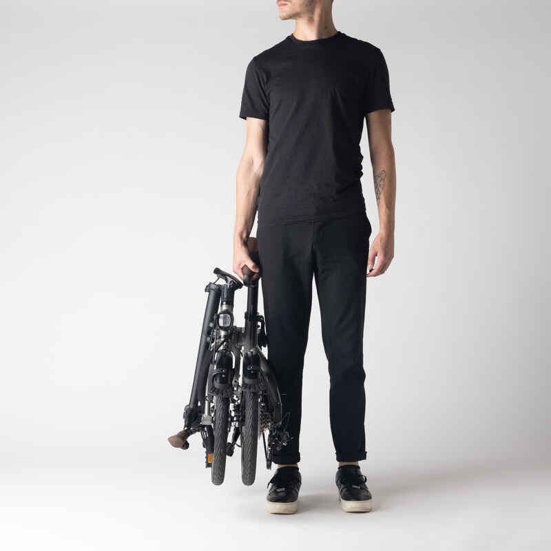 16inch 1second lightweight folding bike, grey Decathlon