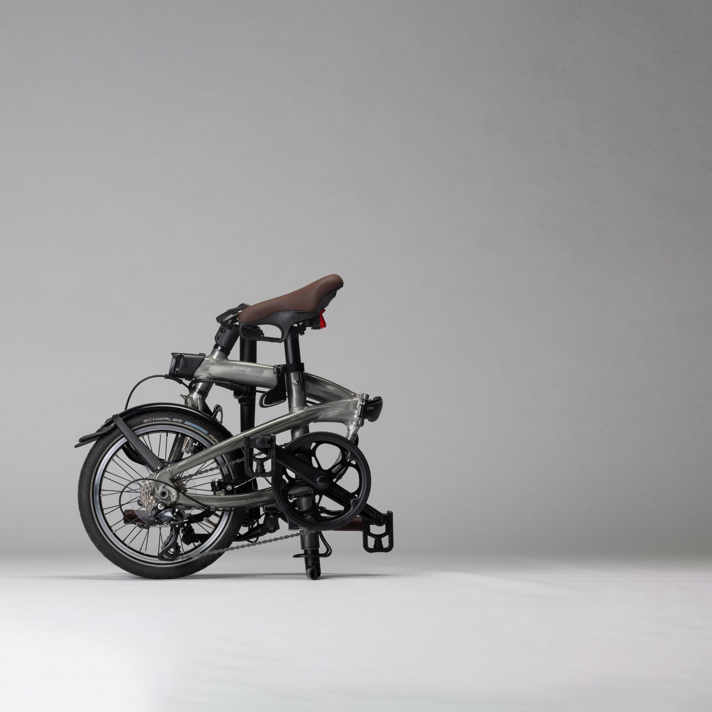 16-inch ultra-compact 1-second lightweight folding bike, grey 4/30