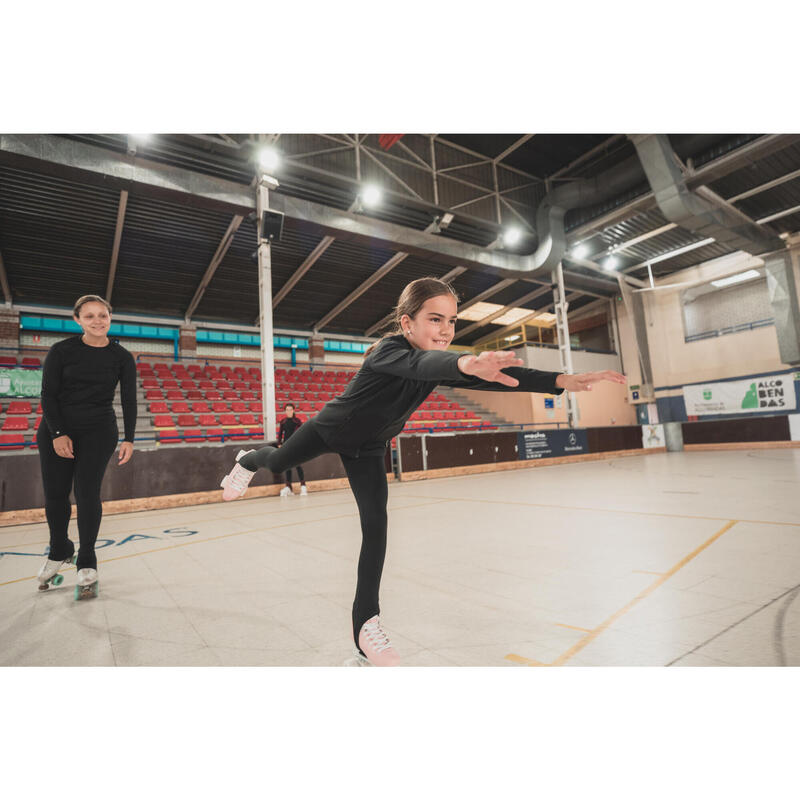 Calças para Treino de Patinagem Artística Criança Preto