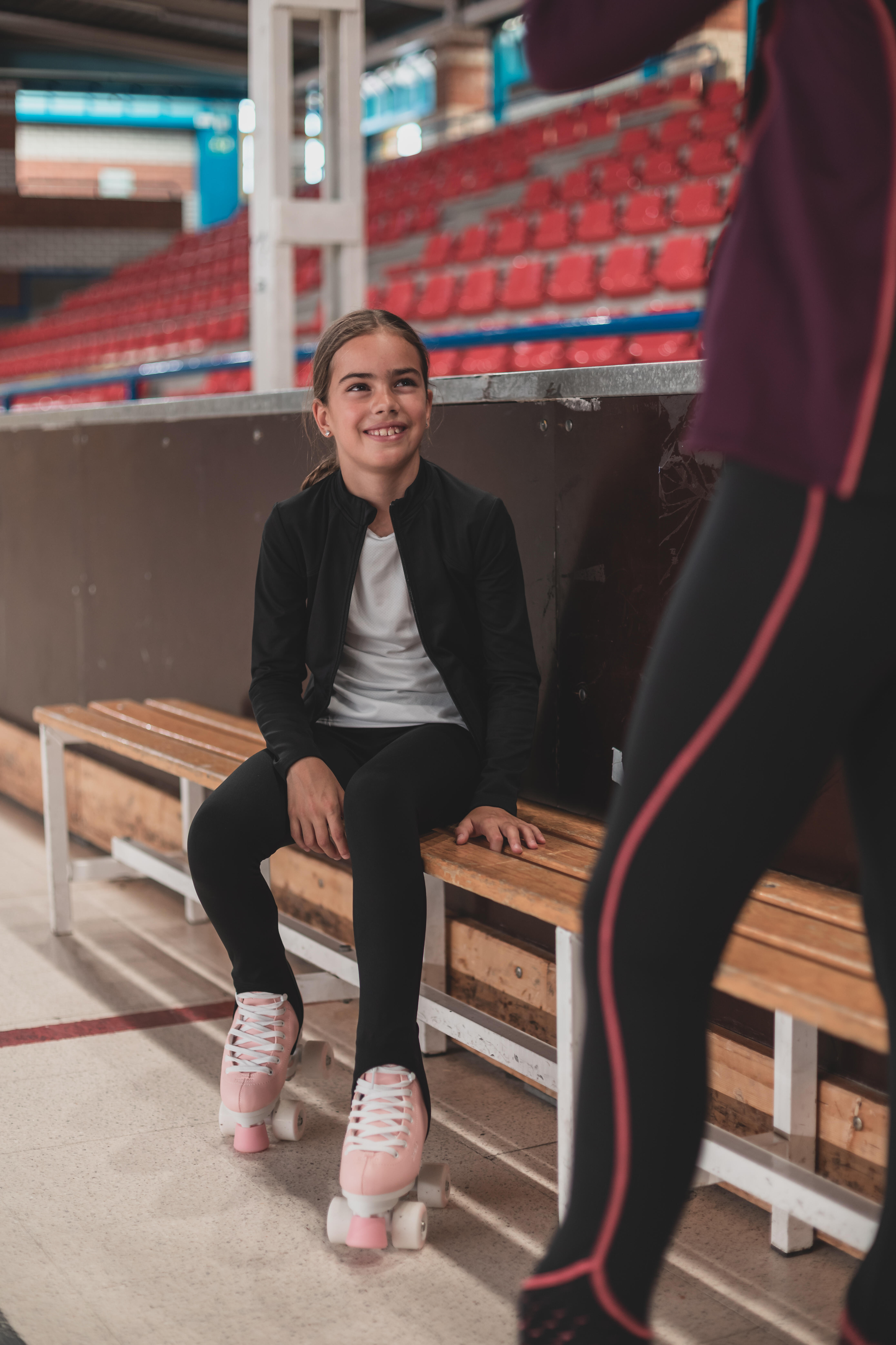 Legging de patinage artistique Enfants Noir Axelys Decathlon