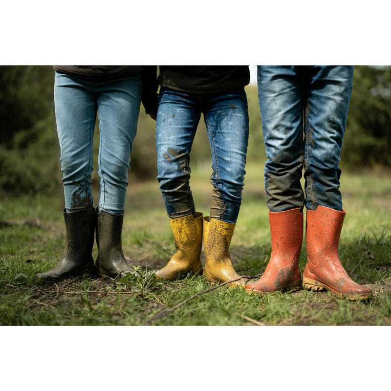 BOTTES DE PLUIE ENFANT 100 JAUNE
