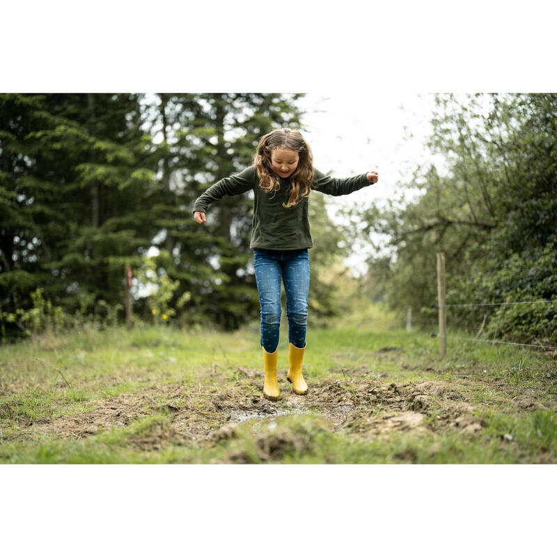 BOTTES DE PLUIE ENFANT 100 JAUNE