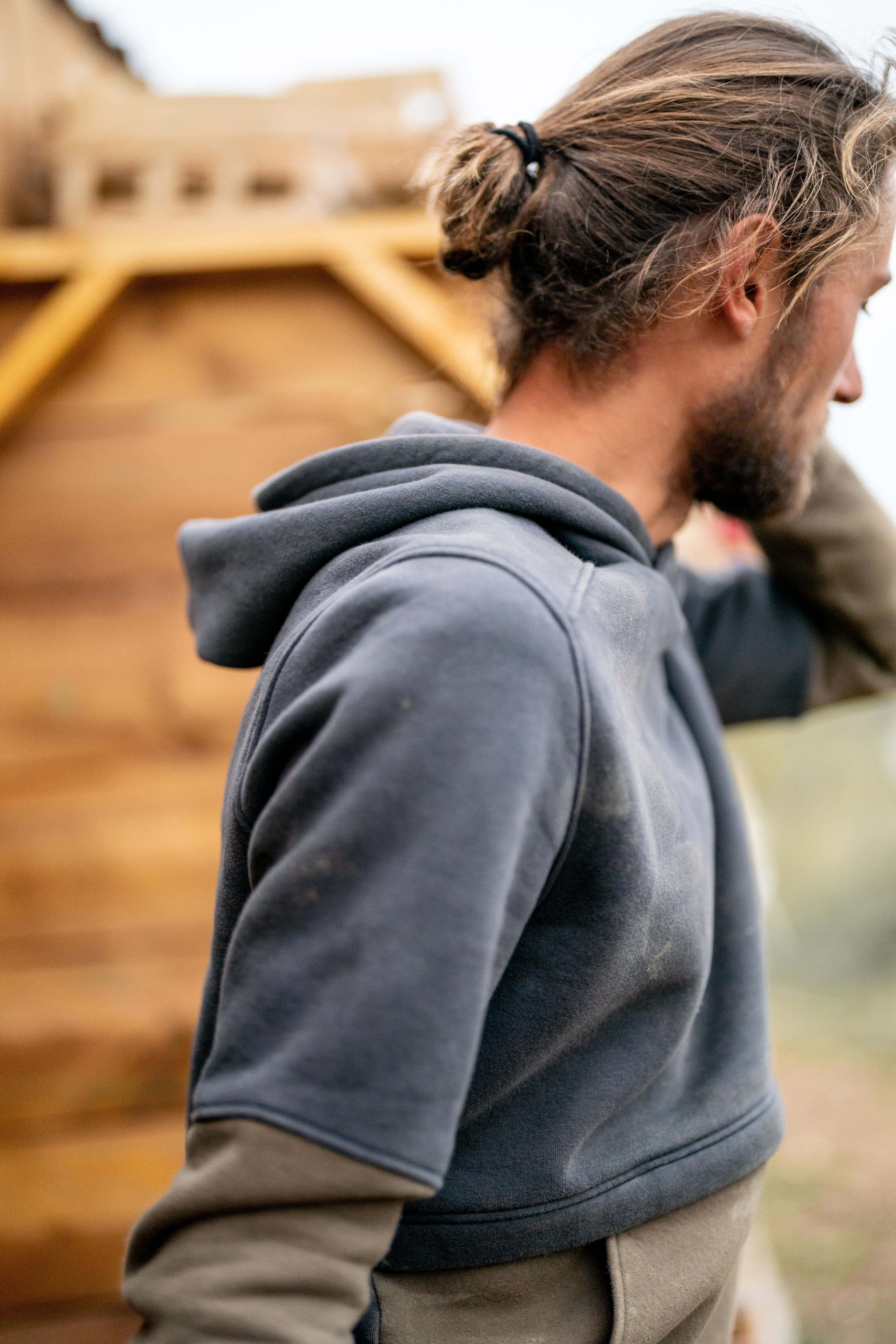 Hooded Sweatshirt - 500 
Beige - SOLOGNAC