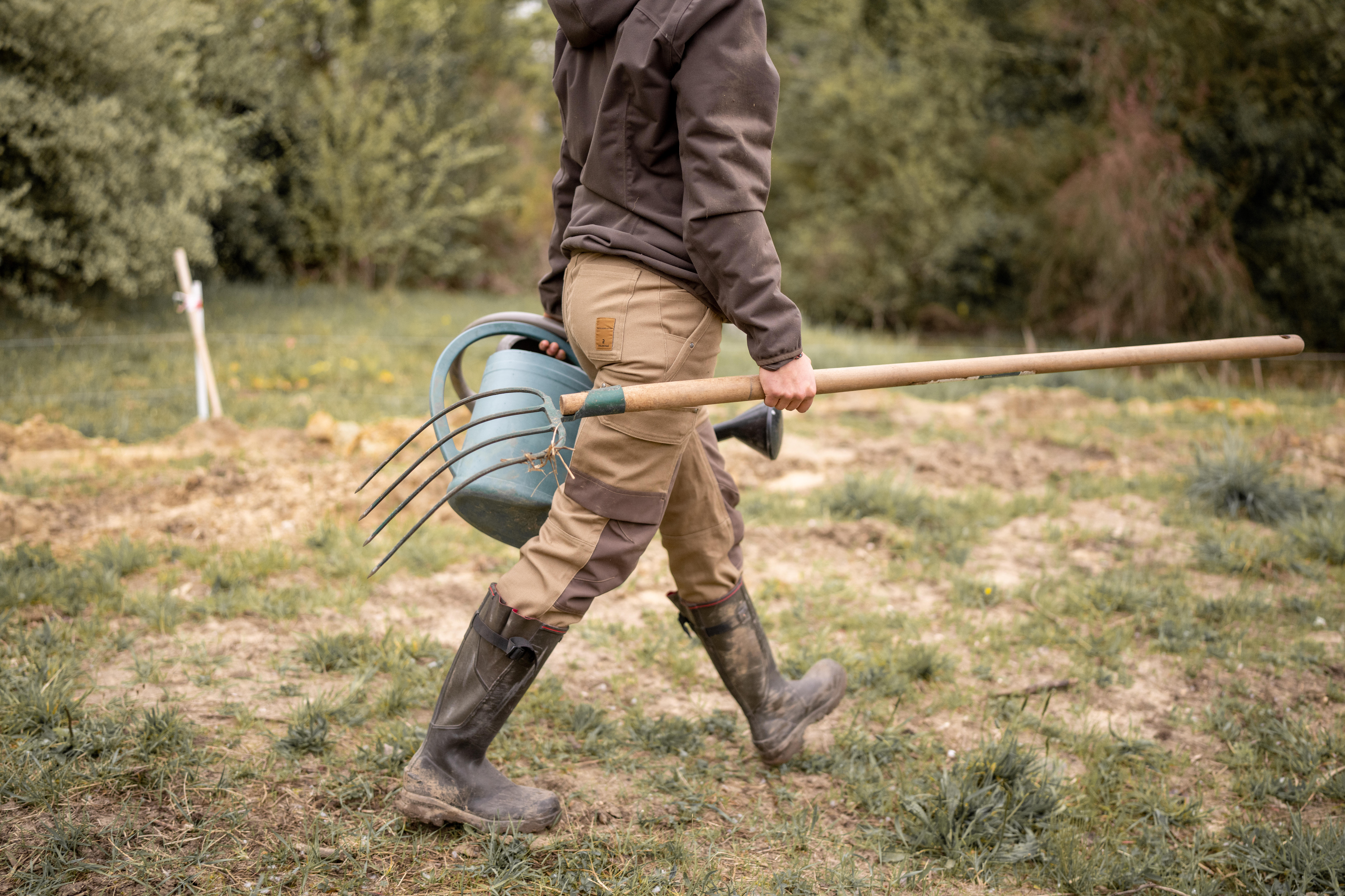 Bottes de chasse sous la pluie résistantes en caoutchouc femme - 520 - SOLOGNAC