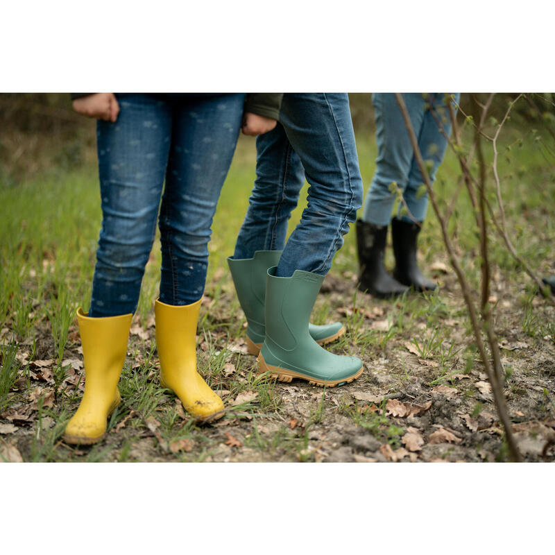 Bottes de pluie enfant 100 vert