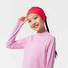 Traka za glavu za trčanje Kiprun Dry+ prozračna dječja ružičasto-tamnoplava