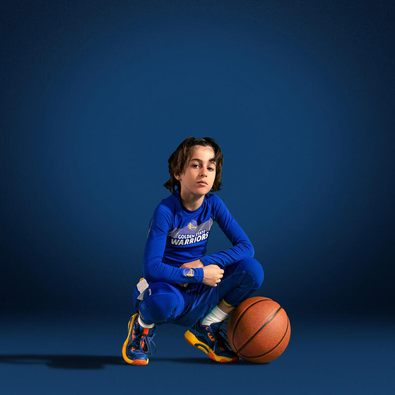 Camisola Térmica de Basquetebol Criança NBA Golden State Warriors UT500 Azul