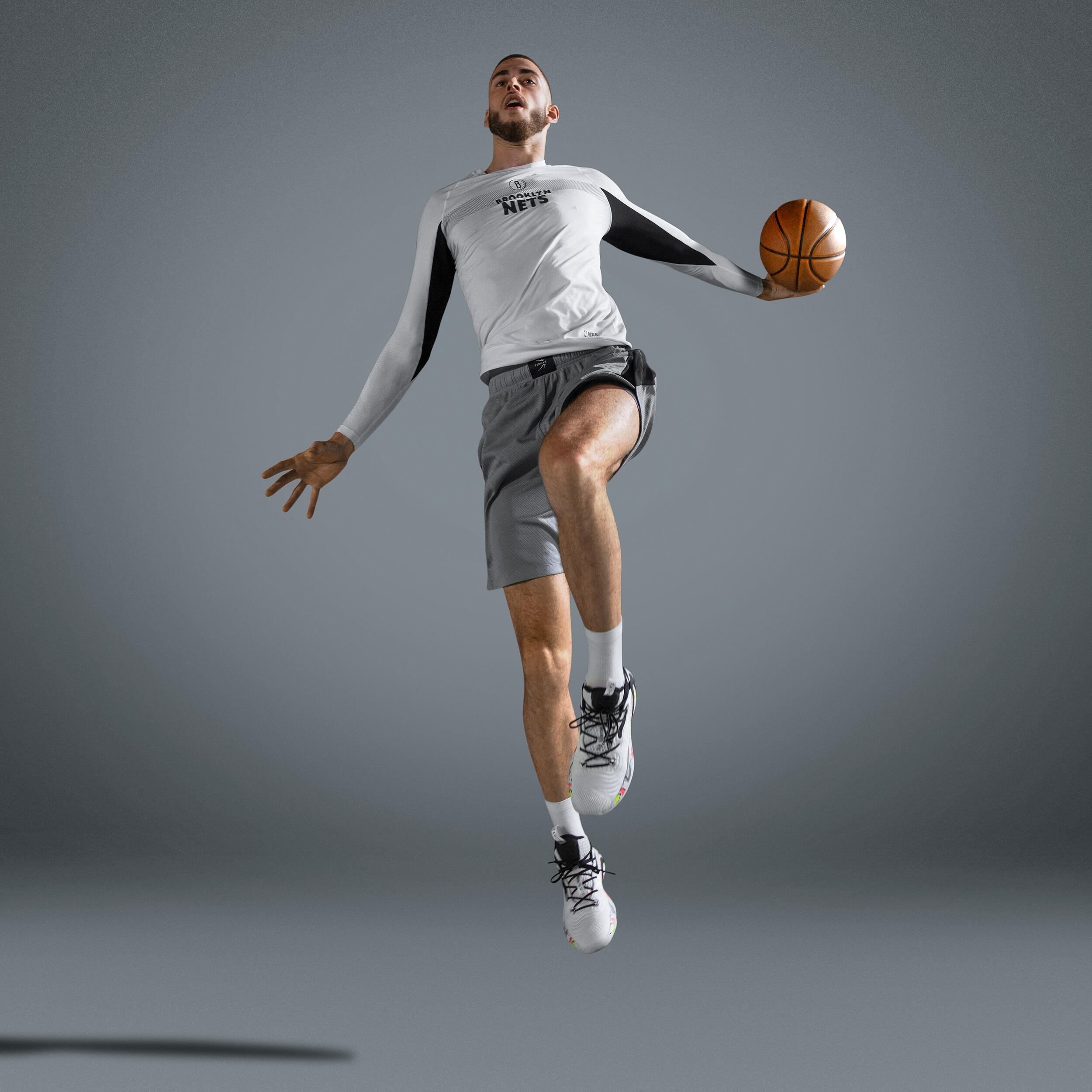 Basketbalový spodní dres UT500 NBA Brooklyn Nets 10/14