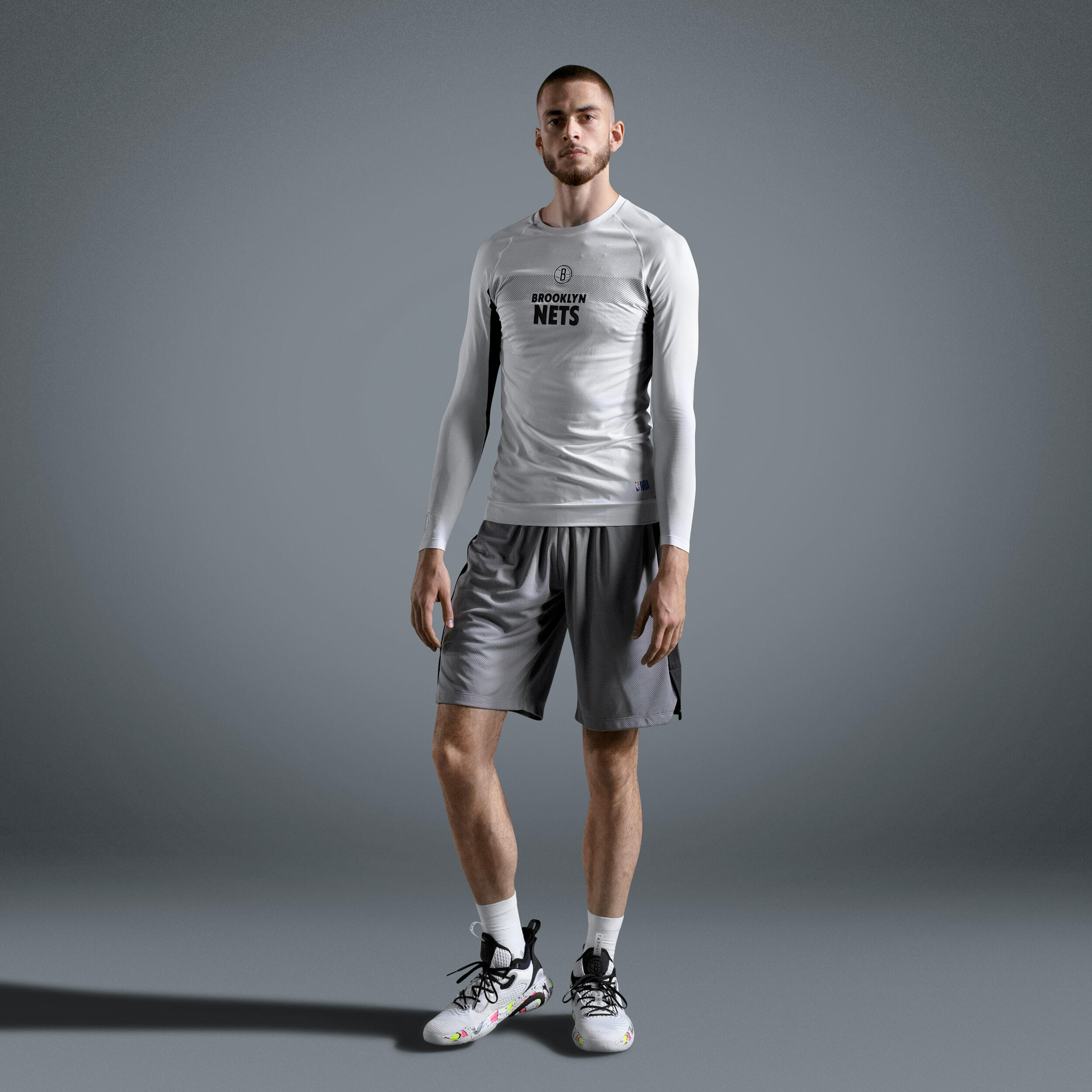 Basketbalový spodní dres UT500 NBA Brooklyn Nets 9/14