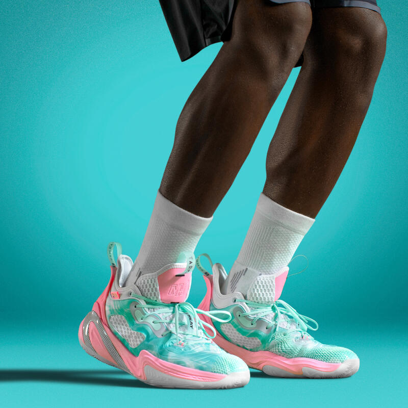 Scarpe basket unisex SE 900 NBA MIAMI HEAT verde-rosa