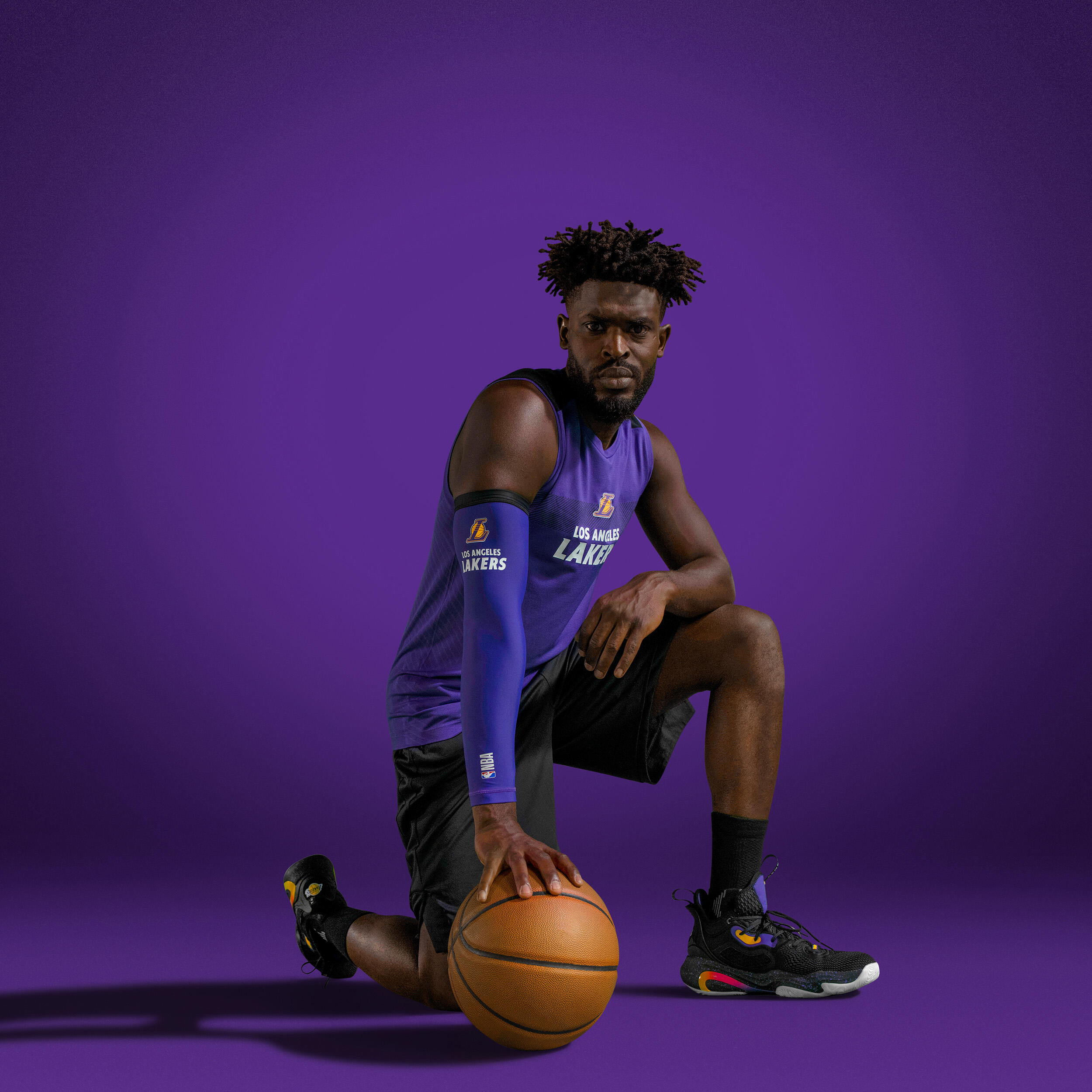NBA Basketball-Unterhemd Los Angeles Lakers ärmellos Erwachsene - UT500 weiss 10/11