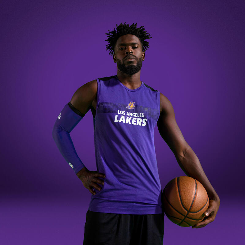 Buy Men'S Slim Fit Basketball Base Layer Jersey Ut500 - Nba Los Angeles  Lakers Online