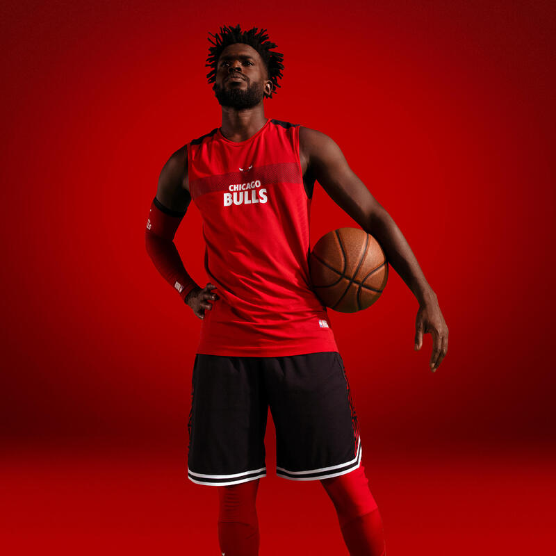 Camisola Térmica de Basquetebol Sem Mangas Adulto NBA Chicago Bulls UT500 Vermelho