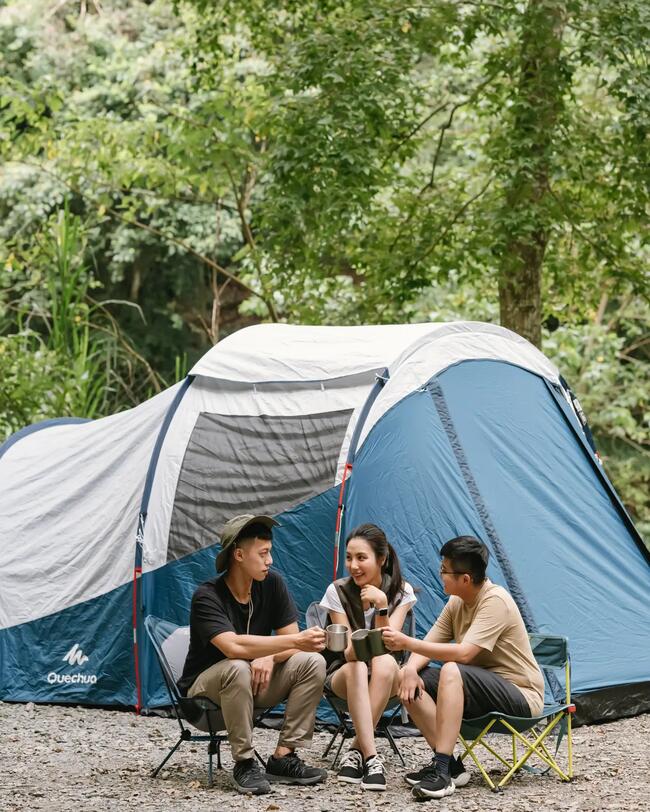 Tenda campeggio gonfiabile AIR SECONDS 5.2 FRESH&BLACK | 5 POSTI | 2 CAMERE