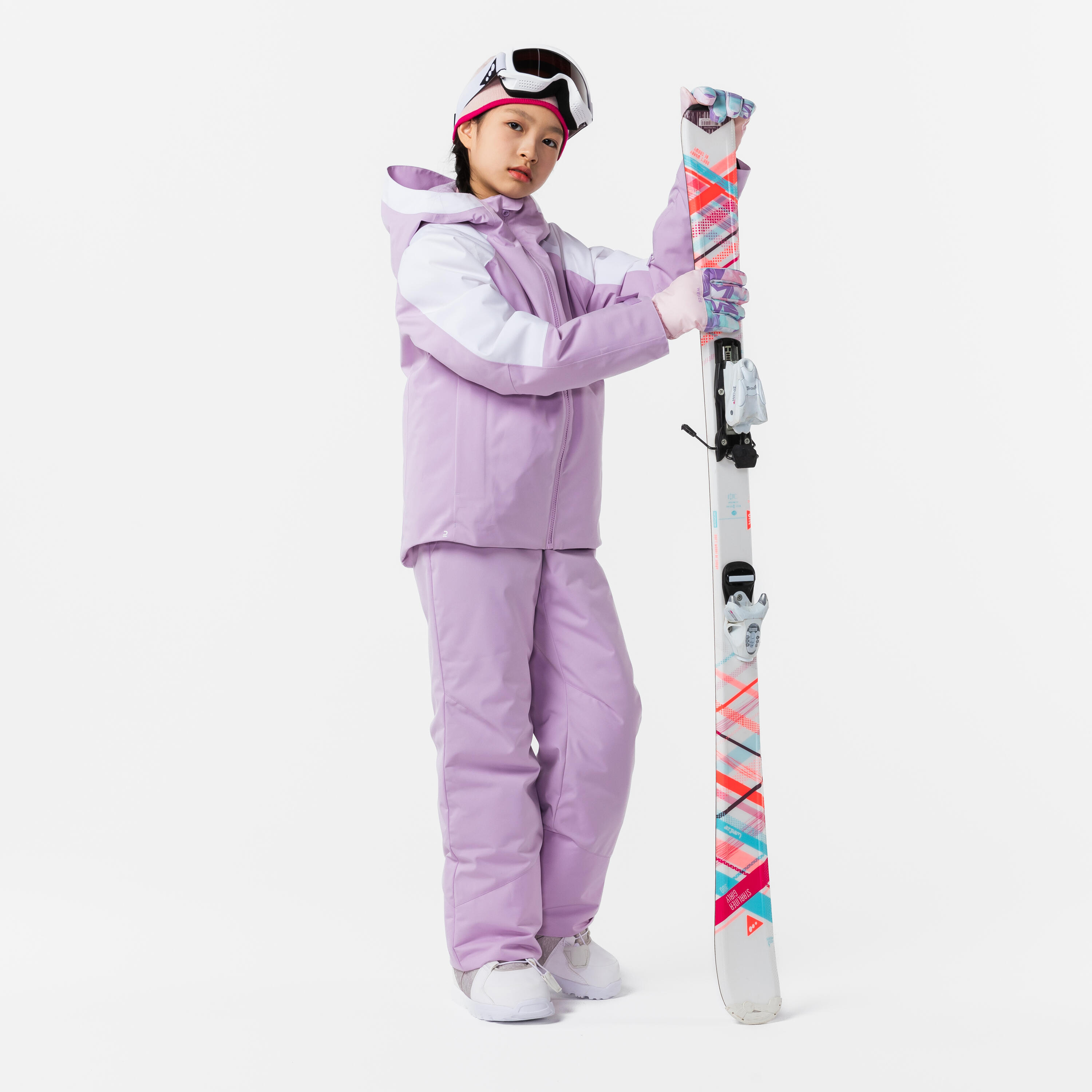 Manteau de ski chaud et imperméable enfant, 550 Âge 6-14 ans - WEDZE