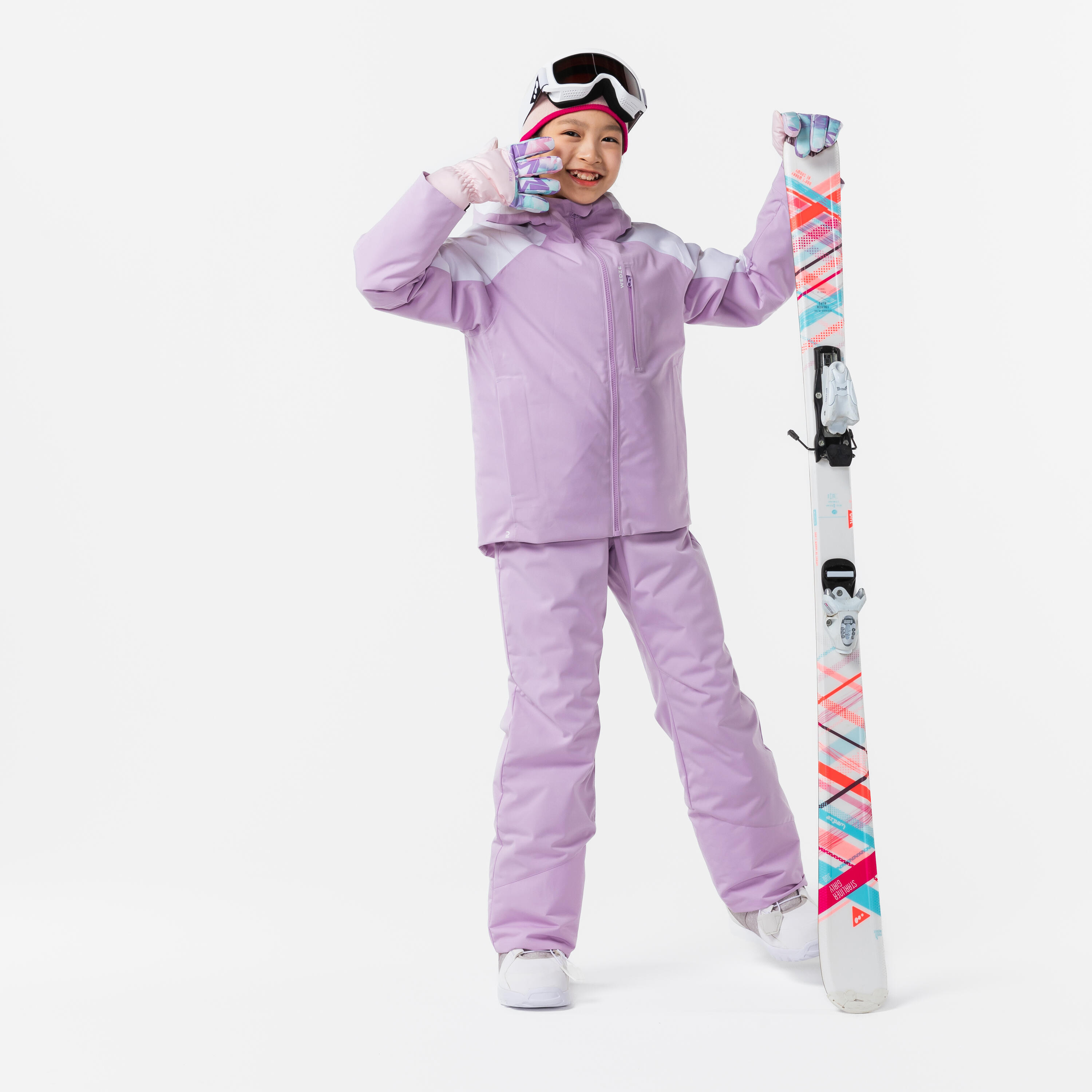 Manteau de ski chaud et imperméable enfant, 550 Âge 6-14 ans - WEDZE
