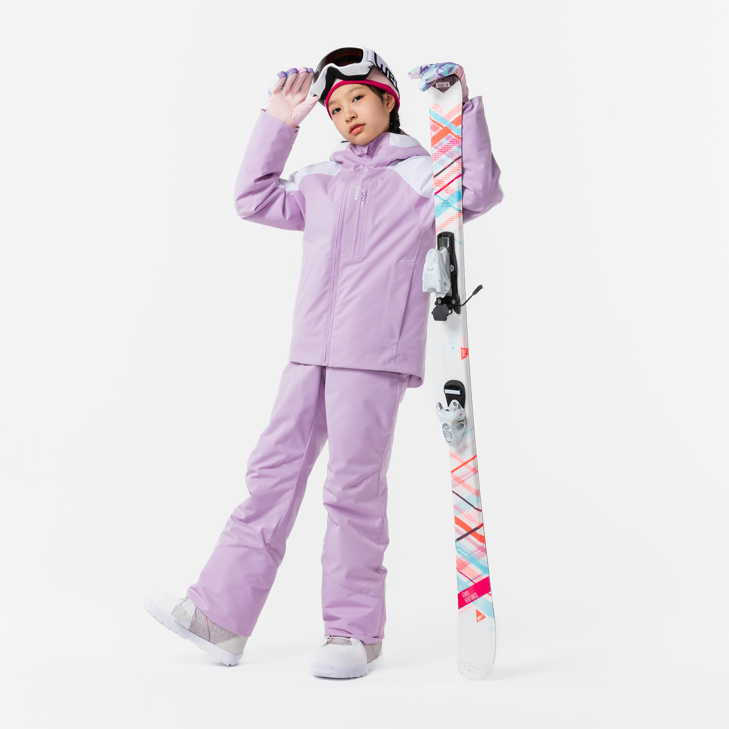 Manteau de ski chaud et imperméable enfant, 550 Âge 6-14 ans - WEDZE
