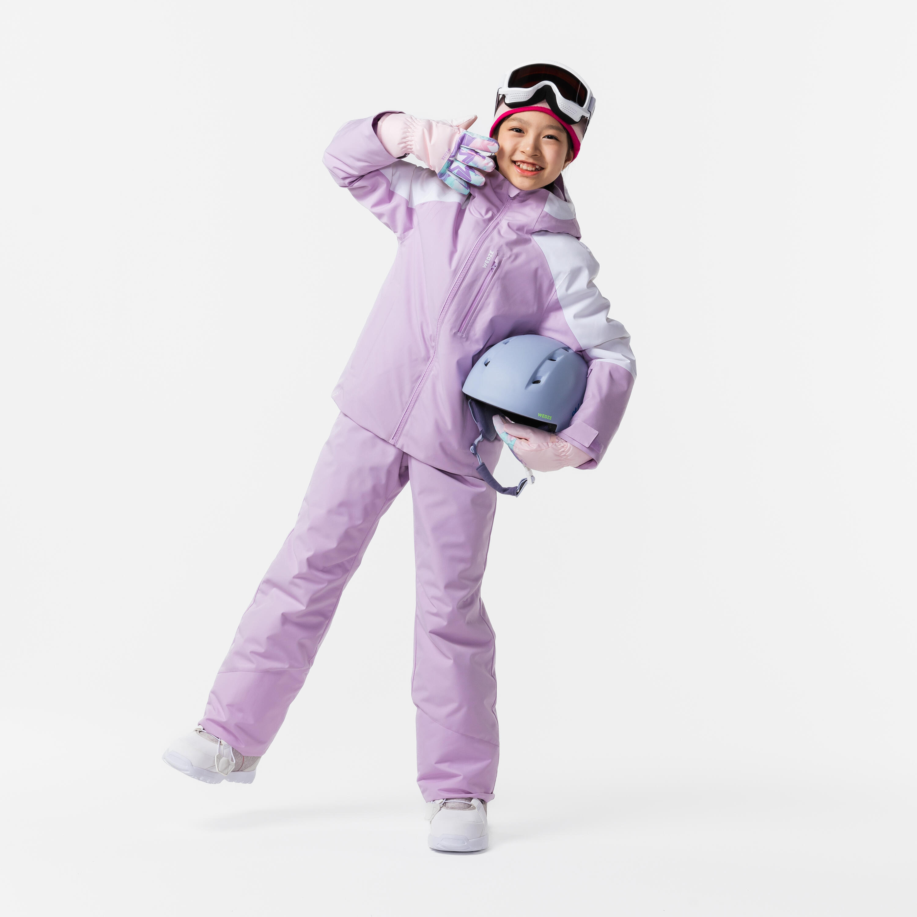 Manteau de ski chaud et imperméable enfant, 550 Âge 6-14 ans - WEDZE