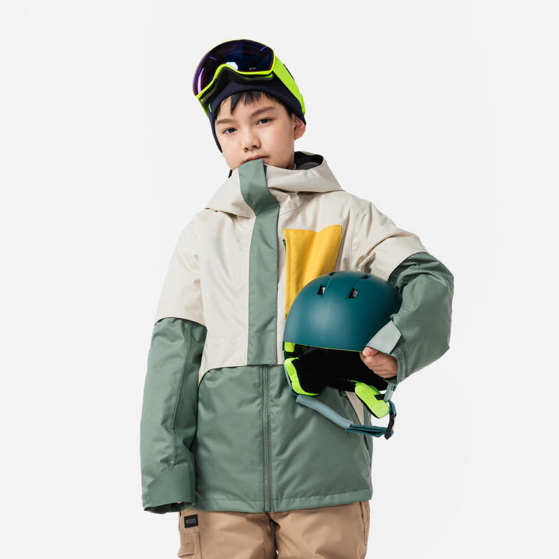 男童單板滑雪外套 SNB JKT 500 AW22