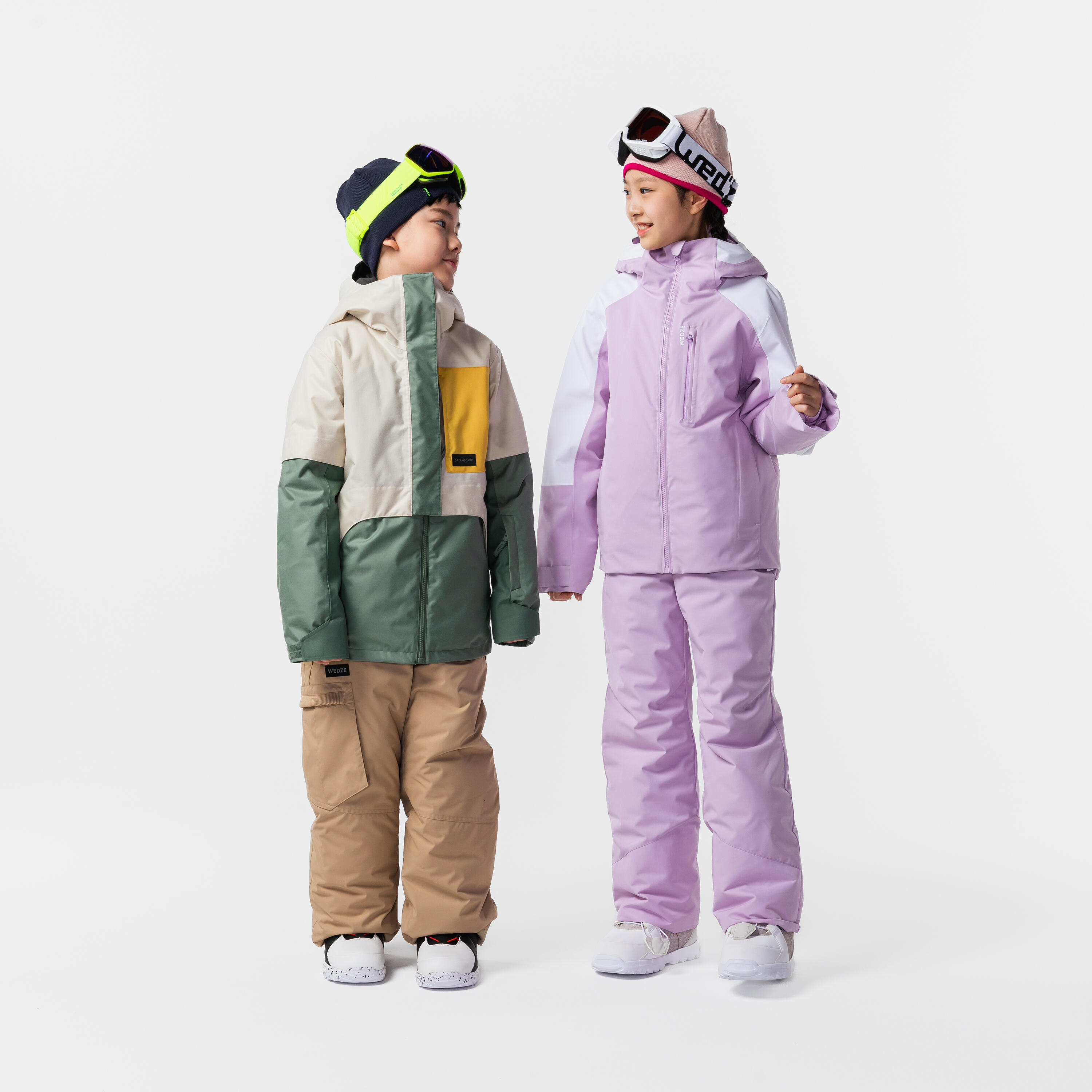 Manteau de ski chaud et imperméable enfant, 550 Âge 6-14 ans - WEDZE